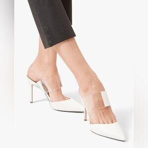 🎉 Sam Edelman Hope Stiletto Mule Pump - Bright White Nappa Leather!